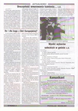 Przegląd Nekielski 04 / 2003 strona 2