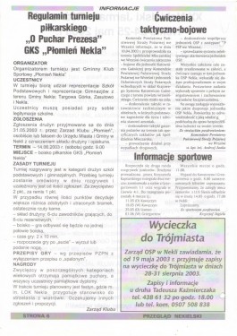 Przegląd Nekielski 05 / 2003 strona 6