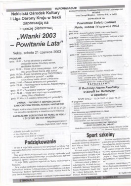 Przegląd Nekielski 06 / 2003 strona 6