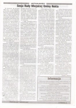 Przegląd Nekielski 09 / 2003 strona 3
