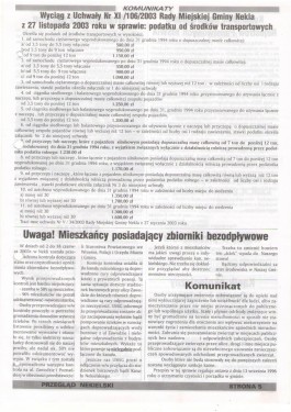 Przegląd Nekielski 12 / 2003 strona 5