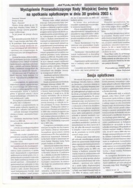 Przegląd Nekielski 01 / 2004 strona 2