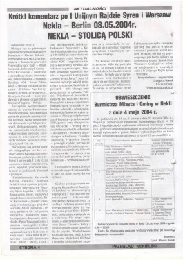 Przegląd Nekielski 06 / 2004 strona 4