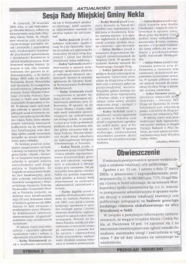 Przegląd Nekielski 10 / 2004 strona 2